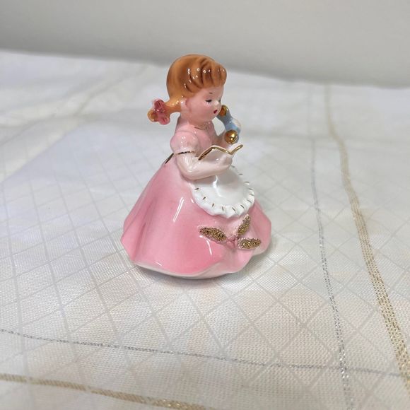VTG Josef Originals ON THE PHONE Housekeepers Series Ceramic Figurine  Decor - Picture 3 of 9